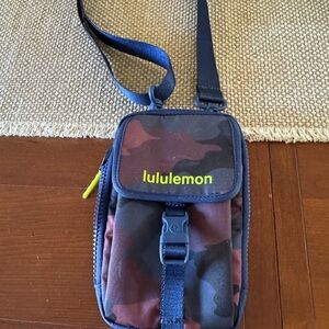 lululemon athletica Red and Black Camouflage Bag